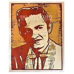 Johnny Cash Poster 11 X 14 - Original Artwork - Man In Black - Rare Art Print